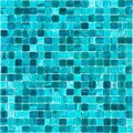 Apollo Tile Skosh 11.6in x 11.6in Glossy Cerulean Green Glass Mosaic Wall and Floor Tile 18.69 sqft/case, 20PK APLNB88GN435A
